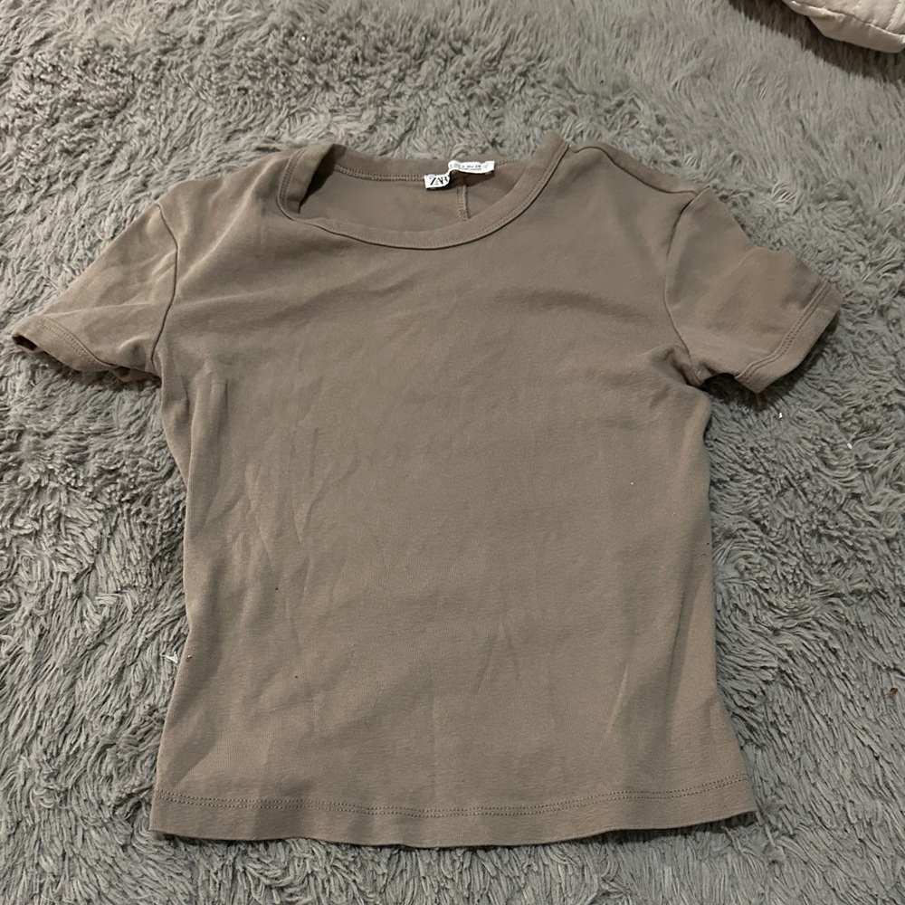 Casual Tan T-Shirt for Women